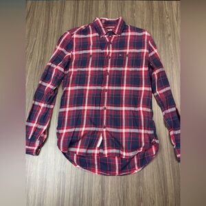 Tommy Hilfiger Long Sleeve Checked Button Down Shirt Size Small